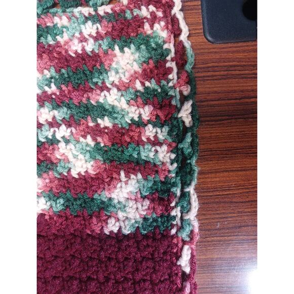 Handmade Crocheted Striped Blanket Throw Gorgeous Beautiful Unique Warm Winter - Picture 6 of 11